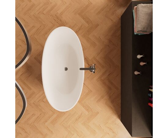 Ванна Frank F6016 White отдельностоящая 160х80х59 см_, изображение 2