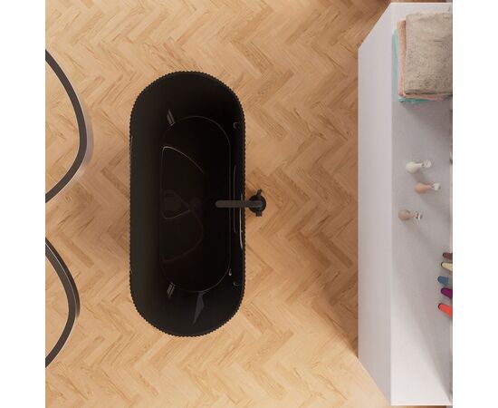 Отдельностоящая ванна F6103 Black-Black_, изображение 2