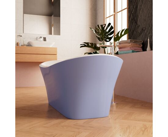 Ванна Frank F6104 White-Light blue отдельностоящая 170х75х66 см_, изображение 5