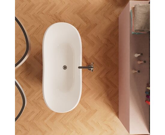 Ванна Frank F6104 White-Red отдельностоящая 170х75х66 см_, изображение 3