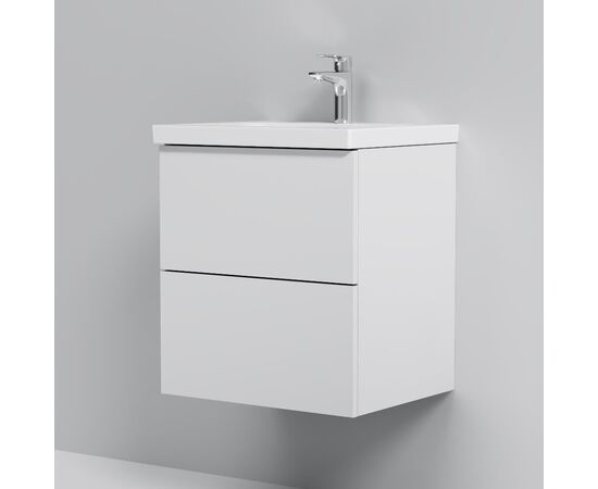 База с раковиной AM.PM Gem M90-FHX0502WG-WCC0502WG подвесная 50 см 2 ящика push-to-open белый глянец_, изображение 6