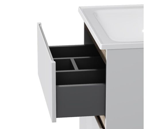 База под раковину AM.PM X-Joy M85AFSX06021WG напольная 60 см 2 ящика белый глянец_, изображение 7