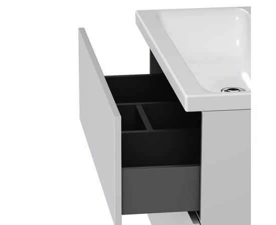 База под раковину AM.PM Gem M90FHX0802WG подвесная 80 см 2 ящика push-to-open белый глянец_, изображение 7