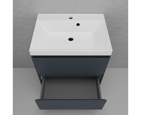 Тумба подвесная Style Line Манхэттен 60 под раковину ASTI 60 2 ящика графит_, изображение 3