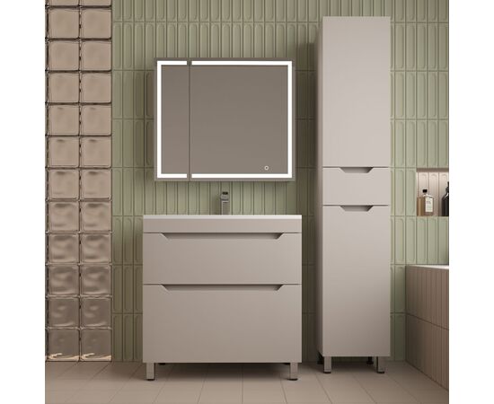 Тумба напольная Style Line Остин под раковину Фортуна 80 2 ящ крем PLUS_, изображение 6