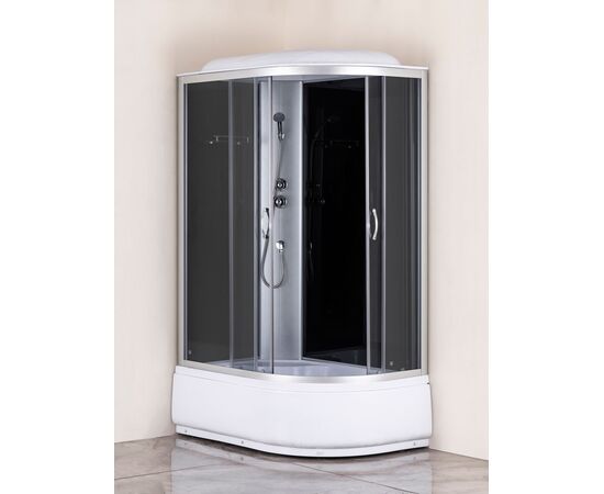 Душевая кабина Taliente TA-12080G(L) 120х80х215 см асимметричная левая тонированная, Стекло: Тонированное, Установка: Левая_, изображение 2