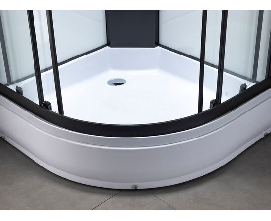 Душевая кабина Taliente TA-100CB с гидромассажем 100х100х220 см профиль черный Optiwhite без крыши, Размер: 100х100, Профиль: Черный_, изображение 9