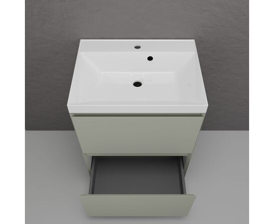 Тумба напольная Style Line Манхэттен 60 под раковину ASTI 60 2 ящика олива_, изображение 4