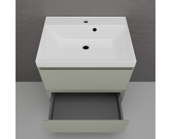 Тумба подвесная Style Line Манхэттен 60 под раковину ASTI 60 2 ящика олива_, изображение 4