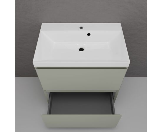 Тумба напольная Style Line Манхэттен 70 под раковину ASTI 70 2 ящика олива_, изображение 4