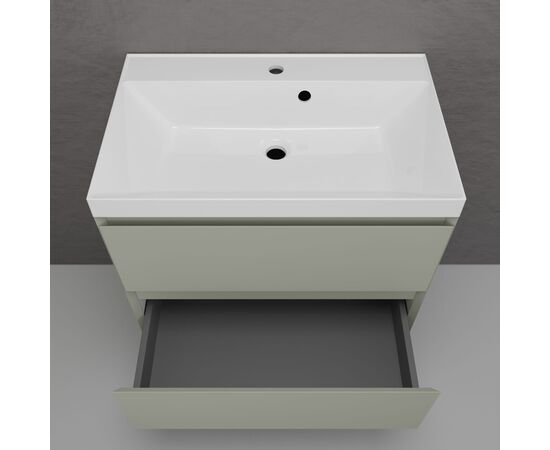 Тумба подвесная Style Line Манхэттен 70 под раковину ASTI 70 2 ящика олива_, изображение 4
