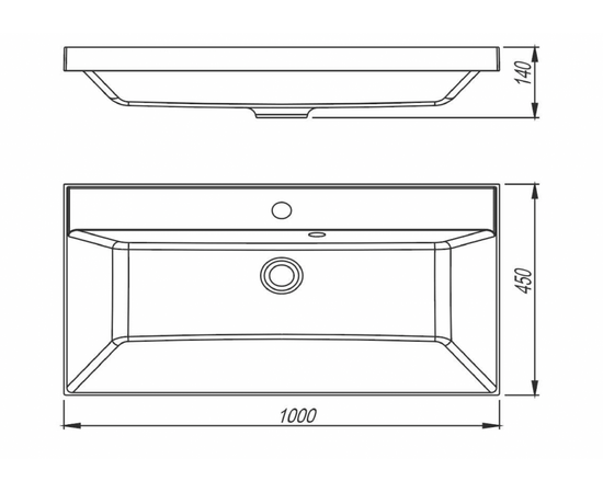 Умывальник Style Line ASTI 1000x450 кварц жасмин_, изображение 2