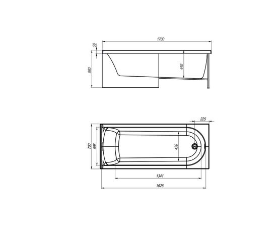 Акриловая ванна Royal Bath BERN RB974101 170x70x58, Размер: 170x70_, изображение 4