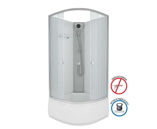 Душевая кабина Niagara Eco E80/40/MT/BK 80х80х195_, изображение 2