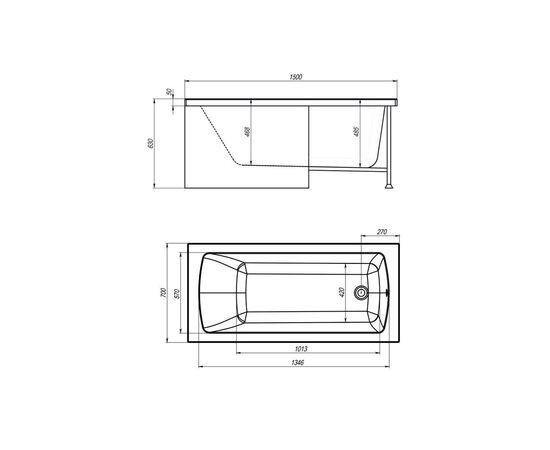Акриловая ванна Royal Bath VIENNA RB953501 150x70x63, Размер: 150x70_, изображение 4