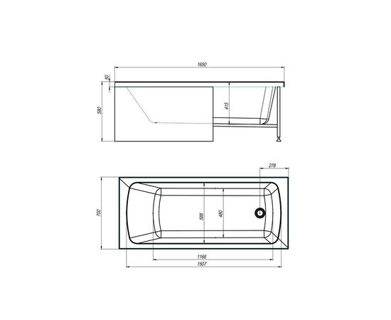 Акриловая ванна Royal Bath VIENNA RB953504 165x70x58, Размер: 165x70_, изображение 4