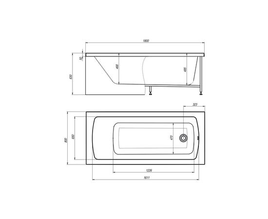 Акриловая ванна Royal Bath VIENNA RB953507 180x80x63, Размер: 180x80_, изображение 4