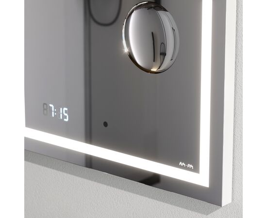 Универсальное зеркало AM.PM M91AMOX0553WG с контурной Led-подсветкой часами и косметическим зеркалом 55_, изображение 6