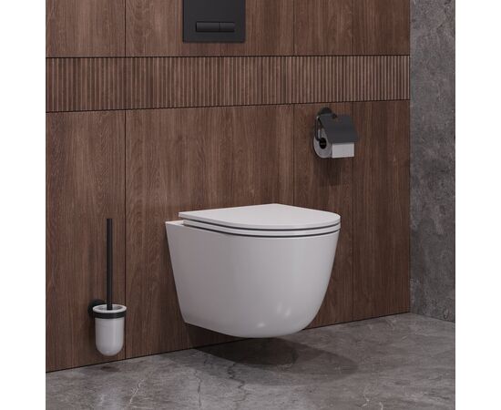 Унитаз подвесной безободковый с сиденьем CEZARES RELAX CZR-38088-49-TH-TOR/SC_, изображение 9
