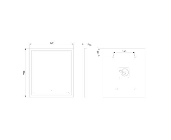 Зеркало AM.PM Gem M91AMOX0601WG универсальное настенное с контурной LED-подсветкой 60 см_, изображение 13