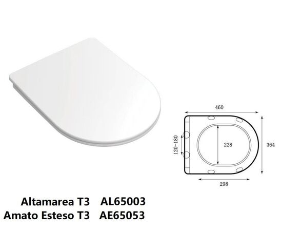 Подвесной унитаз Taliente Altamarea AL65003 T3 белый с крышкой микролифт_, изображение 8