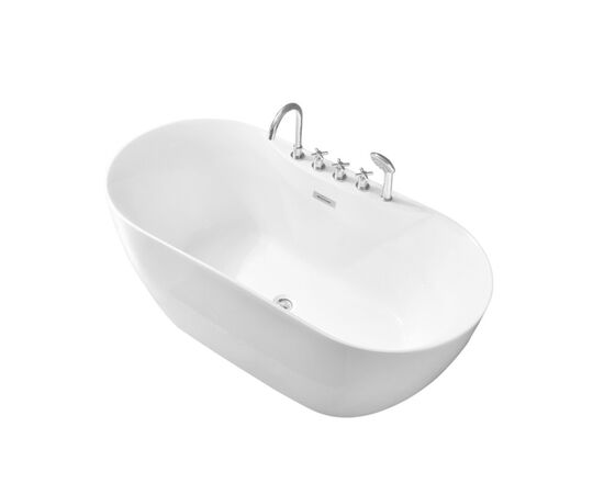 Ванна пристенная Grossman Classic GR-12502-1 170х75х58 со смесителем на борту_