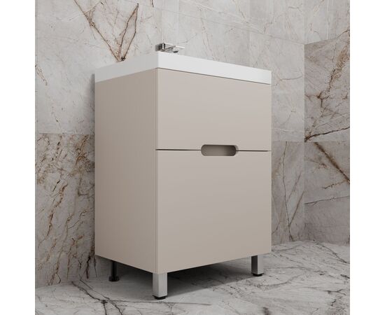 Тумба напольная Style Line Матис ЛС-00002431 60 под ASTI 60 2 ящика крем эмаль_, изображение 2