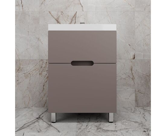Тумба напольная Style Line Матис ЛС-00002433 60 под ASTI 60 2 ящика тауп тёмный эмаль_