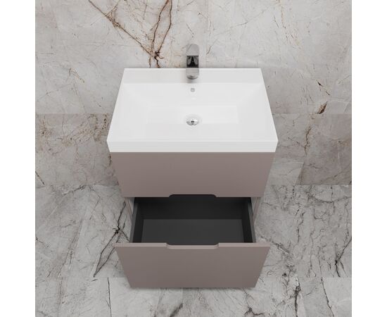 Тумба напольная Style Line Матис ЛС-00002433 60 под ASTI 60 2 ящика тауп тёмный эмаль_, изображение 4