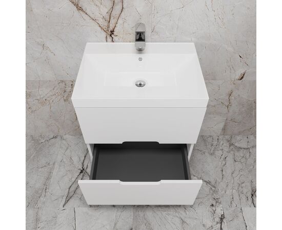 Тумба подвесная Style Line Матис ЛС-00002444 60 под ASTI 60 2 ящика белый матовый эмаль_, изображение 4