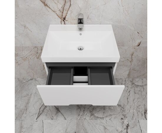 Тумба подвесная Style Line Матис ЛС-00002444 60 под ASTI 60 2 ящика белый матовый эмаль_, изображение 3