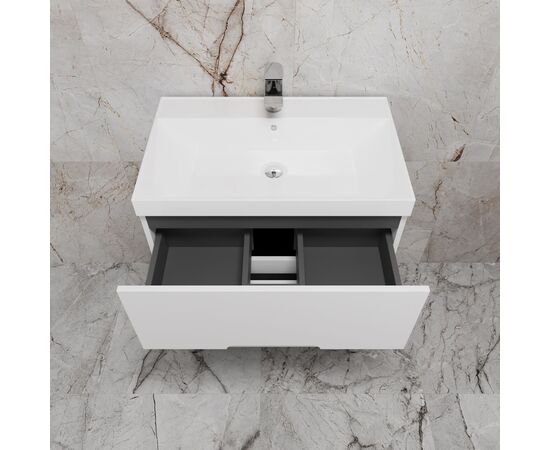 Тумба напольная Style Line Матис ЛС-00002442 70 под ASTI 70 2 ящика белый матовый эмаль_, изображение 3