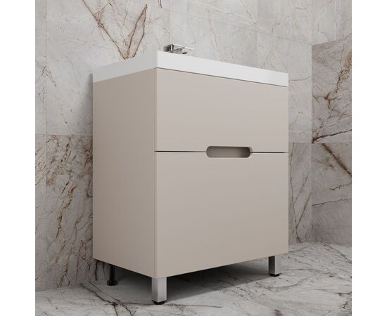 Тумба напольная Style Line Матис ЛС-00002434 70 под ASTI 70 2 ящика крем эмаль_, изображение 2