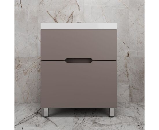 Тумба напольная Style Line Матис ЛС-00002436 70 под ASTI 70 2 ящика тауп тёмный эмаль_
