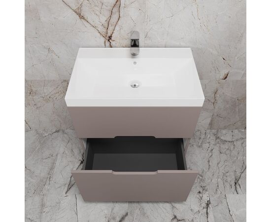 Тумба напольная Style Line Матис ЛС-00002436 70 под ASTI 70 2 ящика тауп тёмный эмаль_, изображение 4