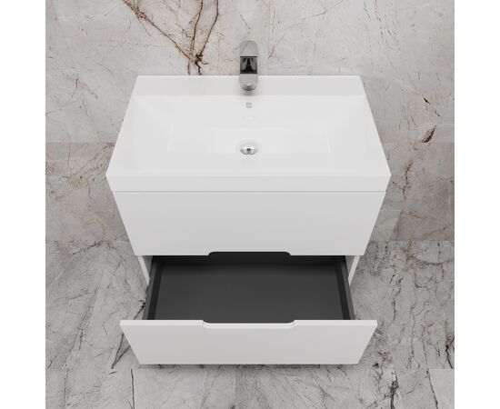 Тумба подвесная Style Line Матис ЛС-00002445 70 под ASTI 70 2 ящика белый матовый эмаль_, изображение 4