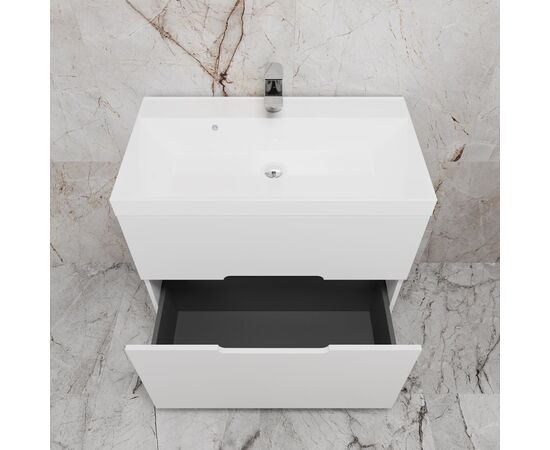 Тумба напольная Style Line Матис ЛС-00002443 80 под ASTI 80 2 ящика белый матовый эмаль_, изображение 4