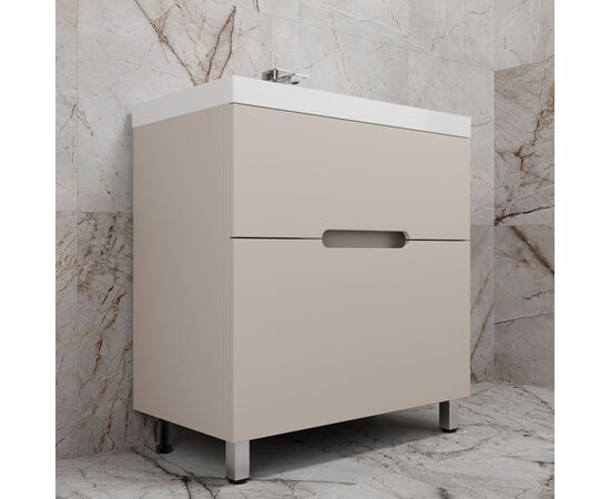 Тумба напольная Style Line Матис ЛС-00002437 80 под ASTI 80 2 ящика крем эмаль_, изображение 2