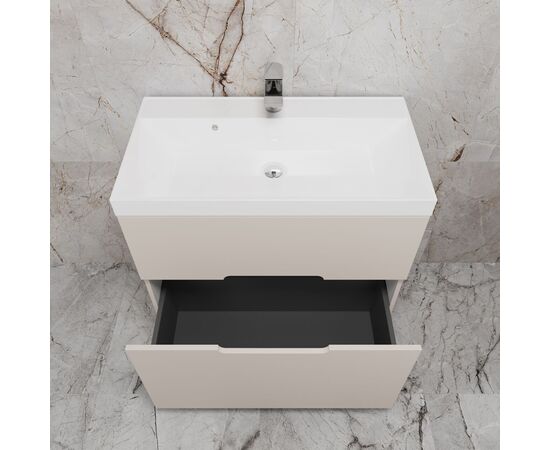 Тумба напольная Style Line Матис ЛС-00002437 80 под ASTI 80 2 ящика крем эмаль_, изображение 4