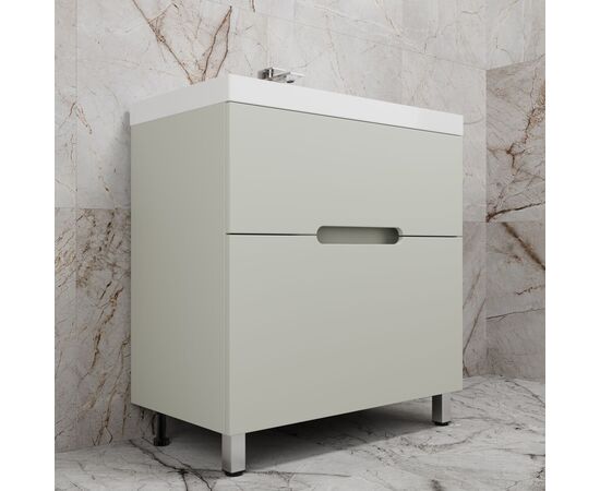 Тумба напольная Style Line Матис ЛС-00002438 80 под ASTI 80 2 ящика олива эмаль_, изображение 2