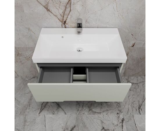 Тумба напольная Style Line Матис ЛС-00002438 80 под ASTI 80 2 ящика олива эмаль_, изображение 3