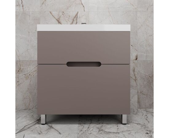 Тумба напольная Style Line Матис ЛС-00002439 80 под ASTI 80 2 ящика тауп тёмный эмаль_