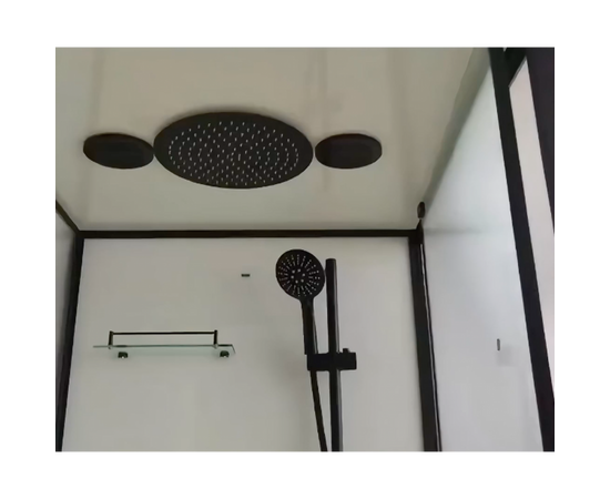 Душевая кабина Frank F401 M Black, Стекло: Матовое_, изображение 4