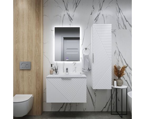 Тумба подвесная Grossman БЛИСС-80 см с 1 ящиком белая матовая, Размер: 80, Цвет товара: белый матовый_, изображение 7