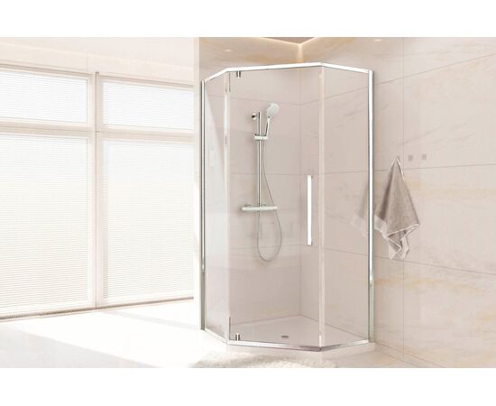 Душевое уголок Royal Bath FATO RB 80TR-T-CH 80х80х200 прозрачное стекло_