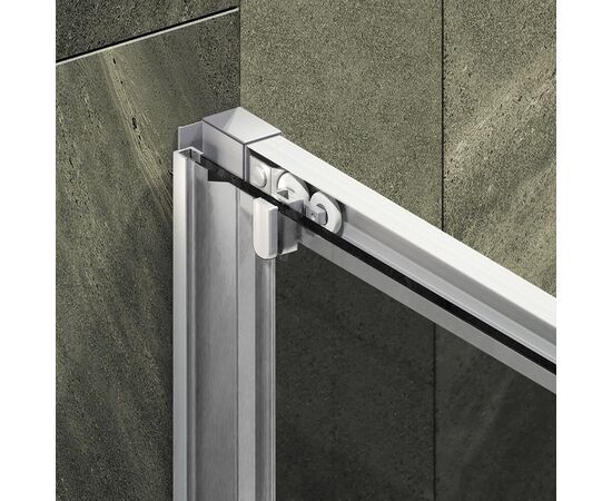 Душевая дверь MaybahGlass MGD-1634-5 раздвижная 1950х1400 стекло 6 мм графит_, изображение 2