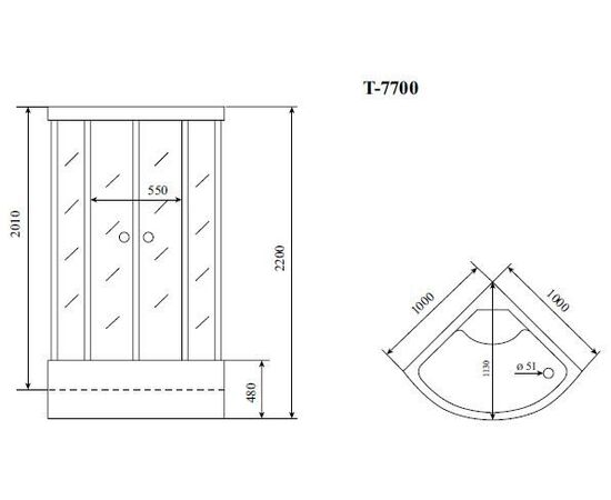 Душевая кабина Timo T-7700_, изображение 13