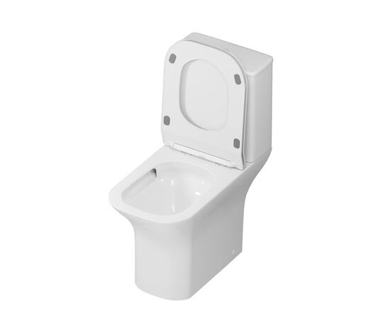 Унитаз напольный Grossman Classic GR-4464S 640х340х790 безободковый белый с тонкой крышкой микролифт_, изображение 2