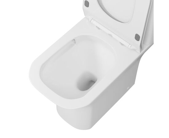 Унитаз напольный Grossman Classic GR-4464S 640х340х790 безободковый белый с тонкой крышкой микролифт_, изображение 3