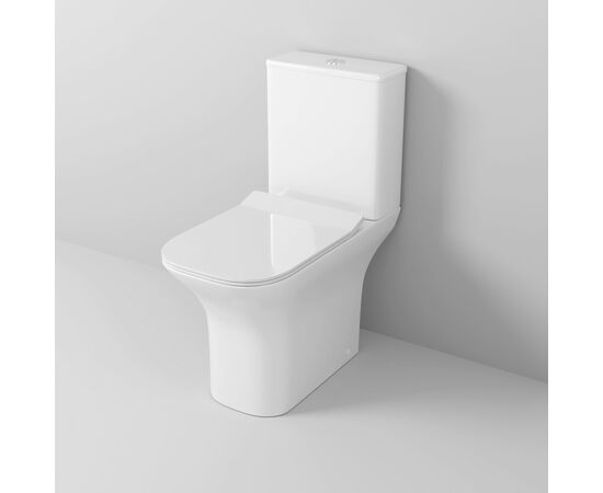 Унитаз напольный Grossman Classic GR-4464S 640х340х790 безободковый белый с тонкой крышкой микролифт_, изображение 4